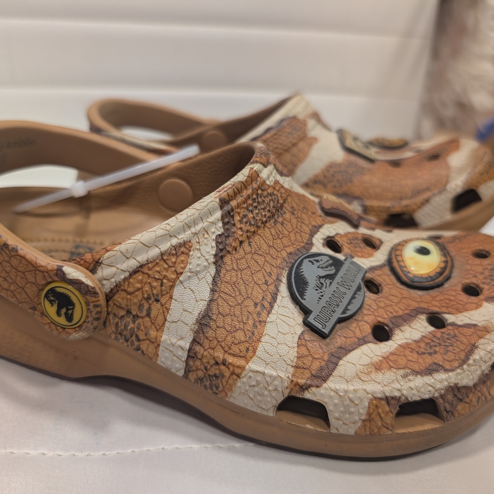 CROCS Brown and Tan Clogs